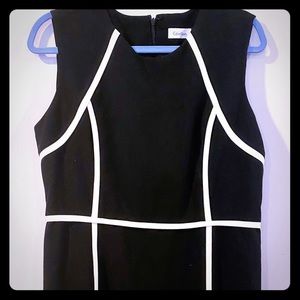 Women’s Calvin Klein Black/White knee-length Dress